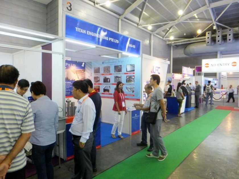Titanium Metal Supplier Booth in Singapore Expo