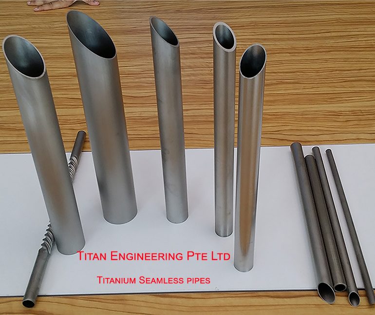 Titanium seamless tubes and welded pipes